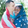 patriotic military engagement photos