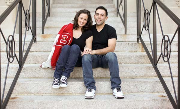 high school sweethearts engagement photos