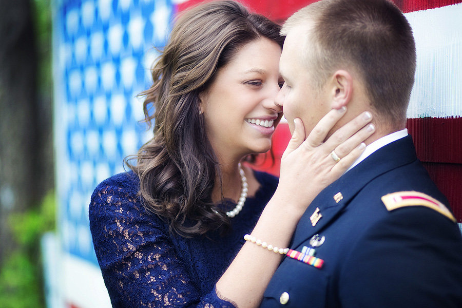 patriotic army engagement photos