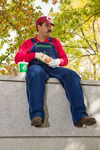 super mario bros engagement photos