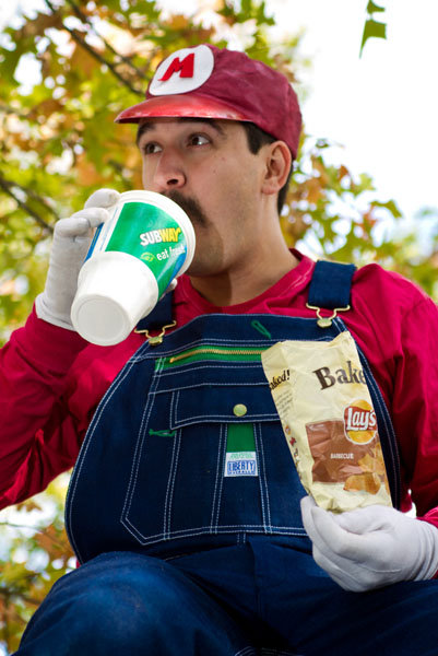 super mario bros engagement photos