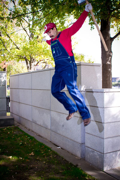 super mario bros engagement photos