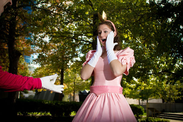 super mario bros engagement photos