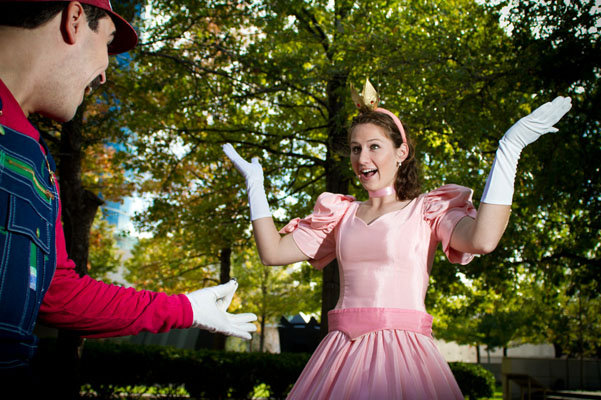 super mario bros engagement photos