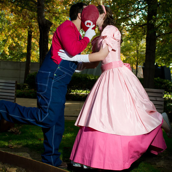 super mario bros engagement photos