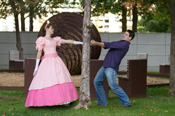 super mario bros engagement photos