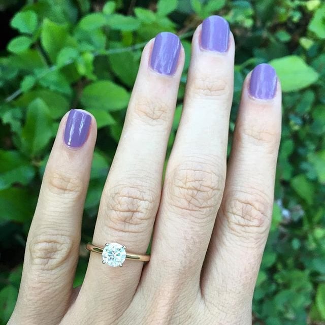 engagement ring selfie