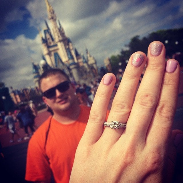 engagement ring selfie