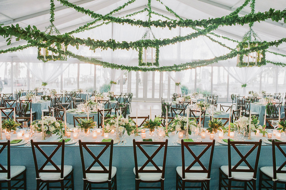 green wedding decorations