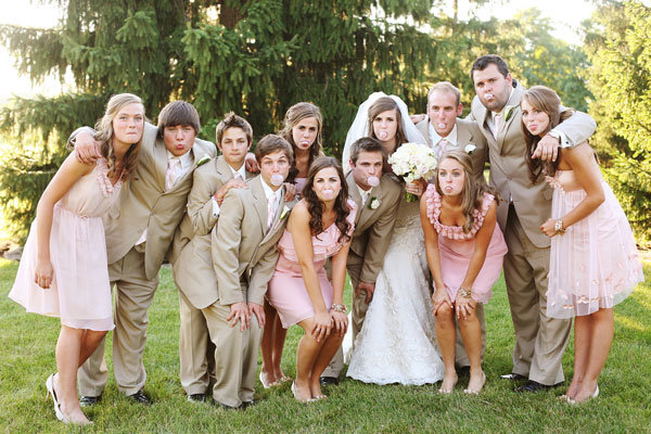 bridesmaids and groomsmen