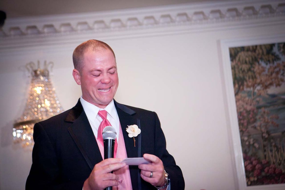 best man giving toast