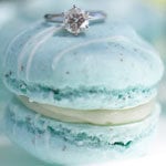 blue macaron