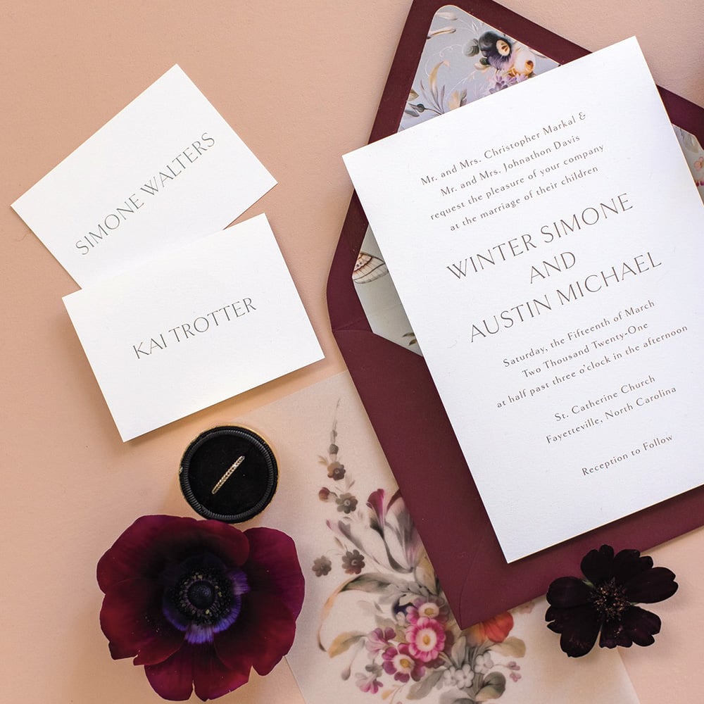 wedding invitation suite