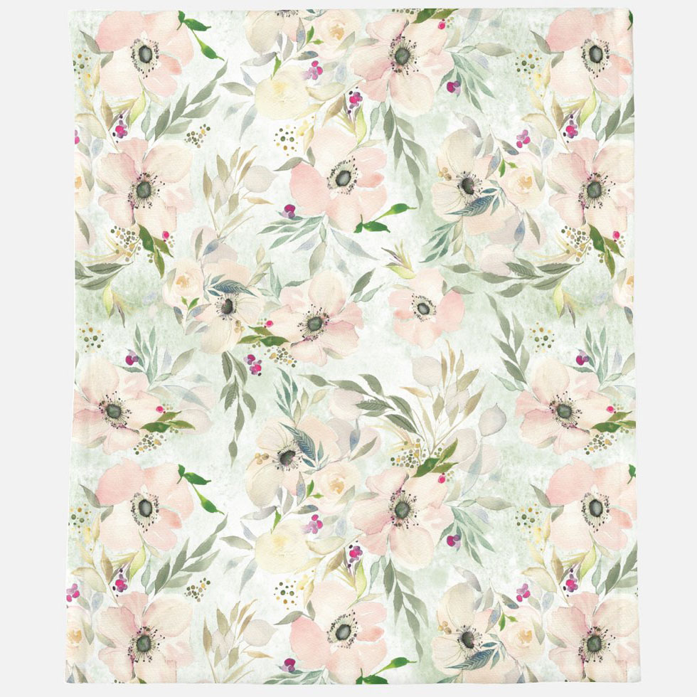 kristy rice watercolor throw blanket