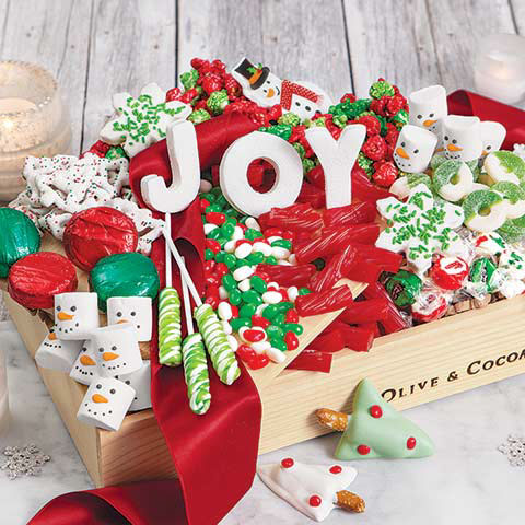 olive and cocoa joy snowy treats gift set