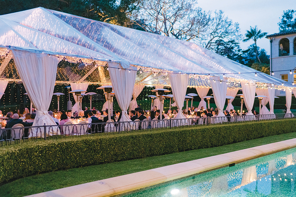 wedding reception tent