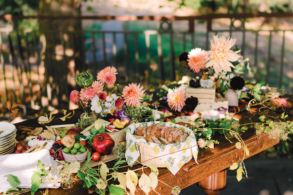 wedding grazing table