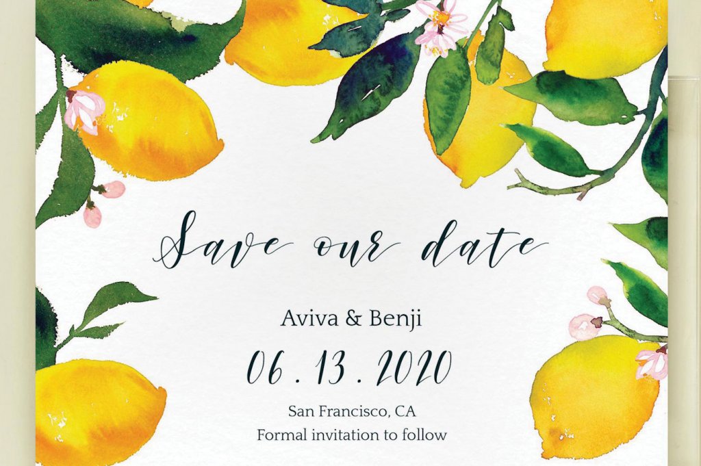 lemon save the date