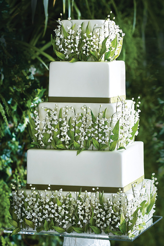 Spring wedding cake