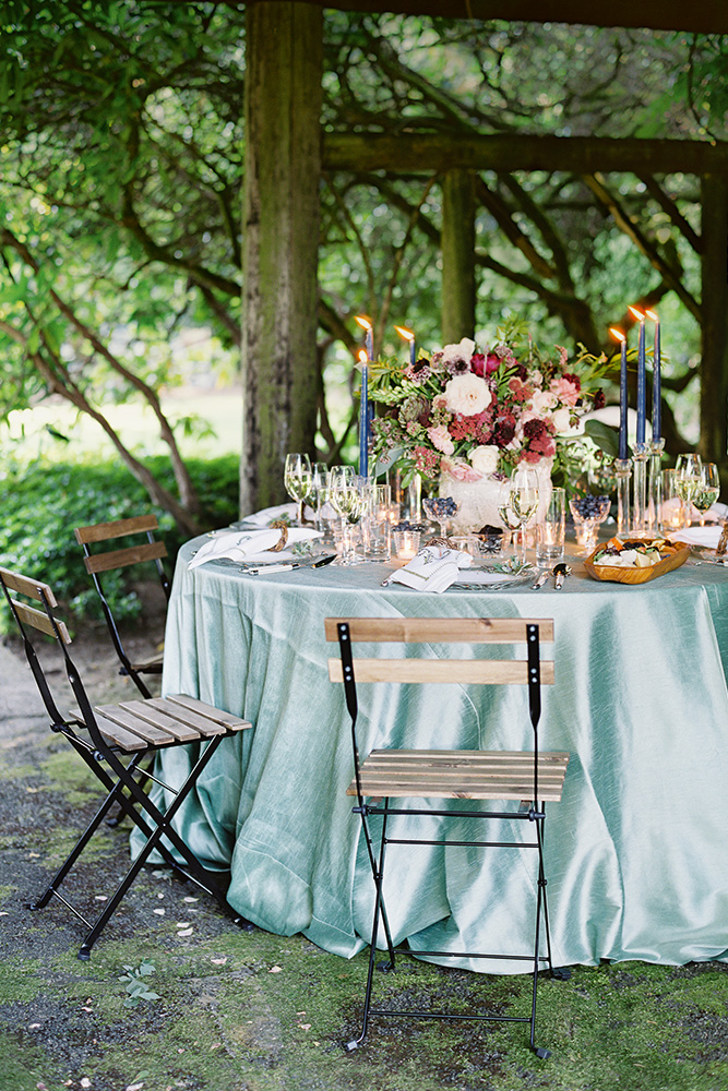 Garden wedding outdoor reception