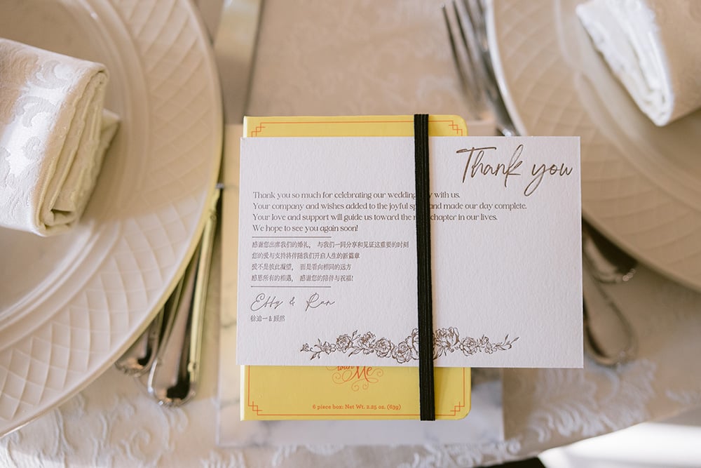 wedding place setting