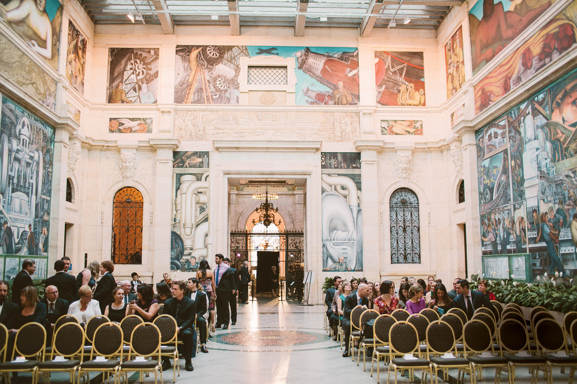 art gallery wedding