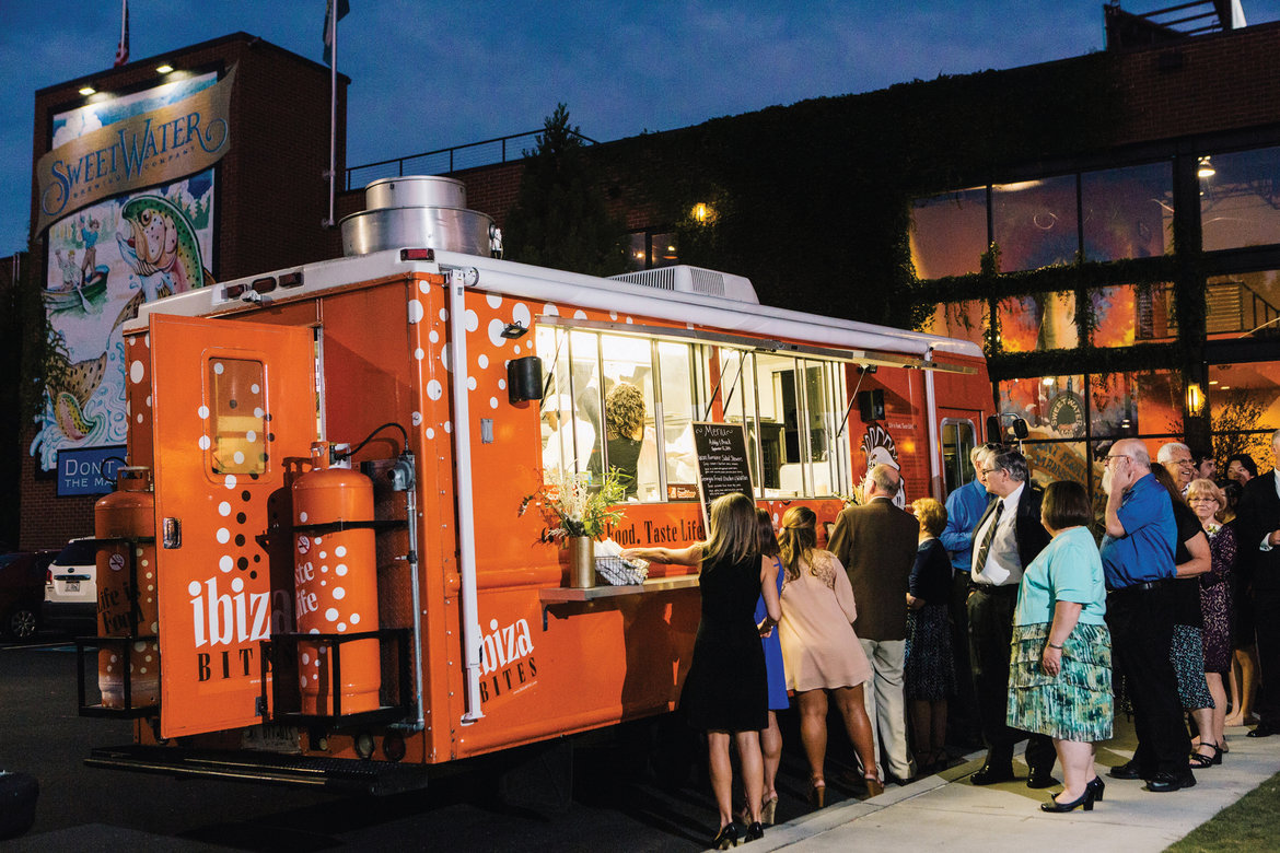 food truck wedding reception