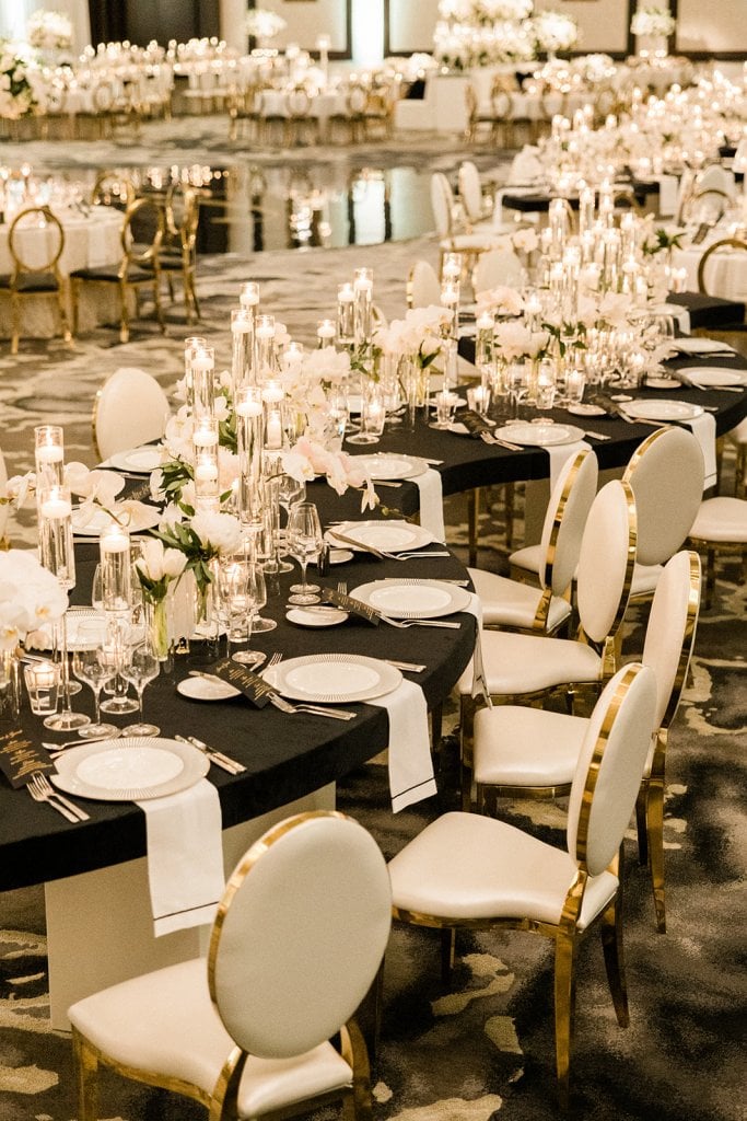 wedding reception table