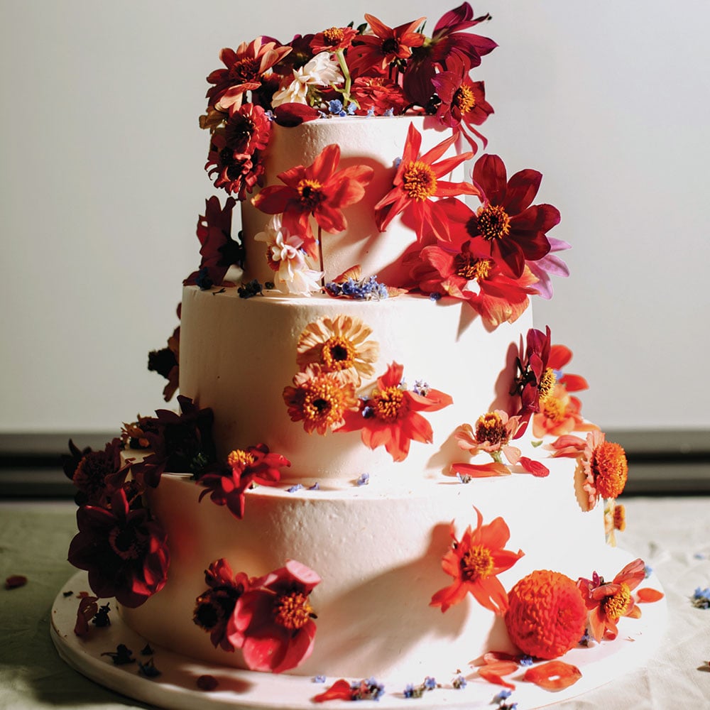 fall wedding cake