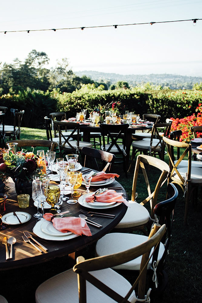 fall wedding table setting