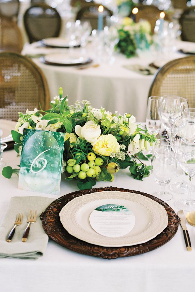 Wedding place setting