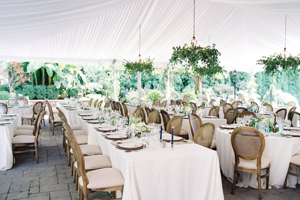 Wedding under a tent