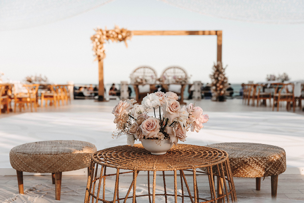 beach wedding ceremony