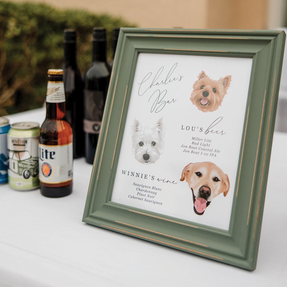 wedding signature cocktail sign