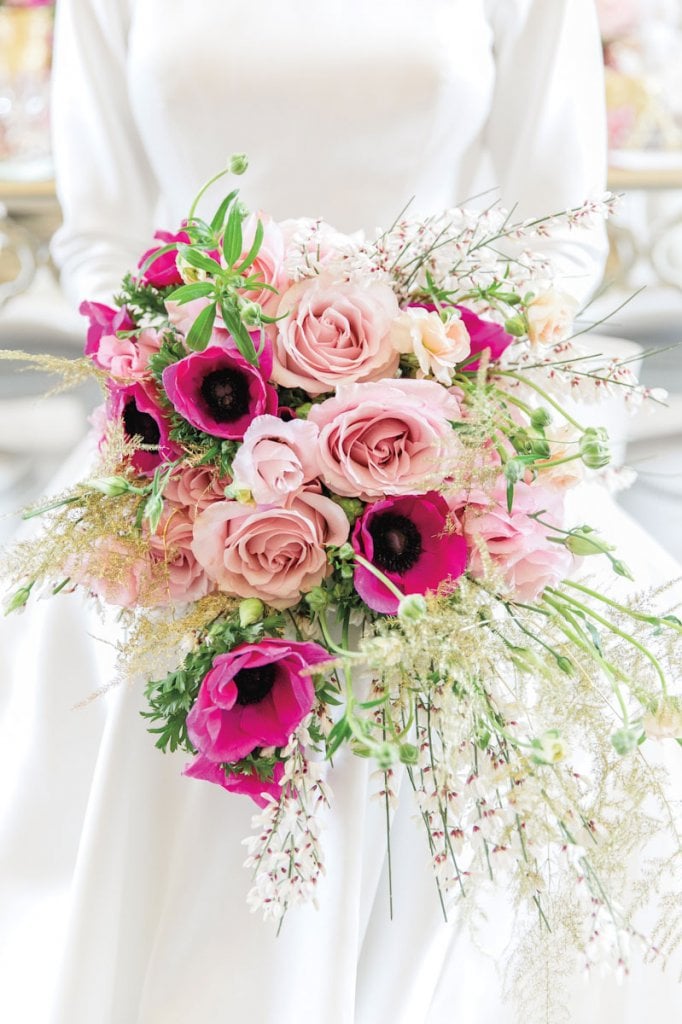 pink bridal bouquet