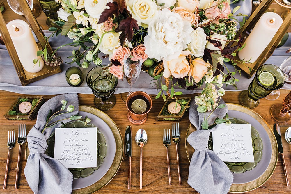 fall wedding tablescape