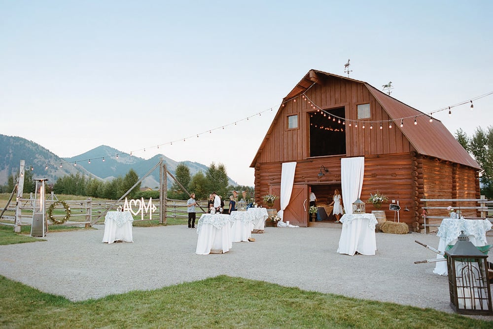 wedding reception barn