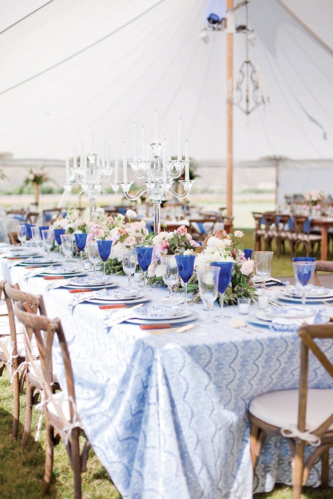 wedding reception tent