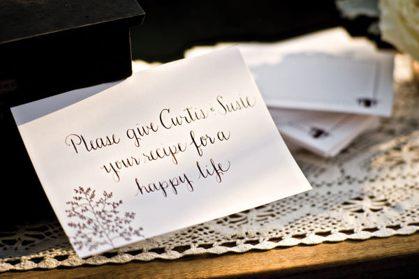 fall wedding guestbook