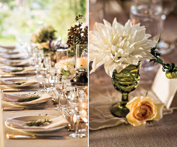 fall wedding table decor