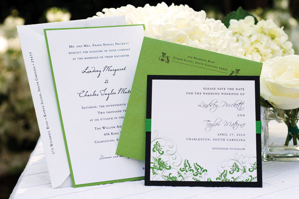 spring wedding invitation