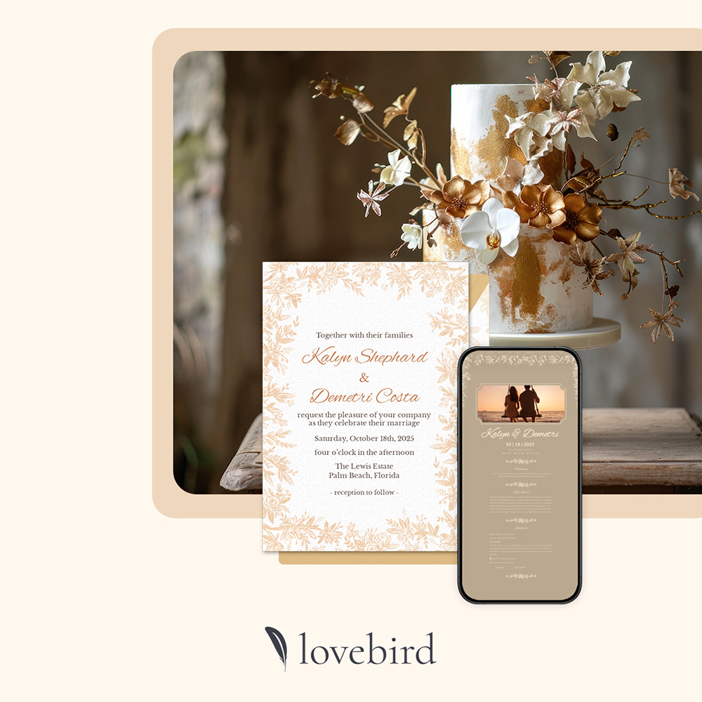 lovebird wedding website