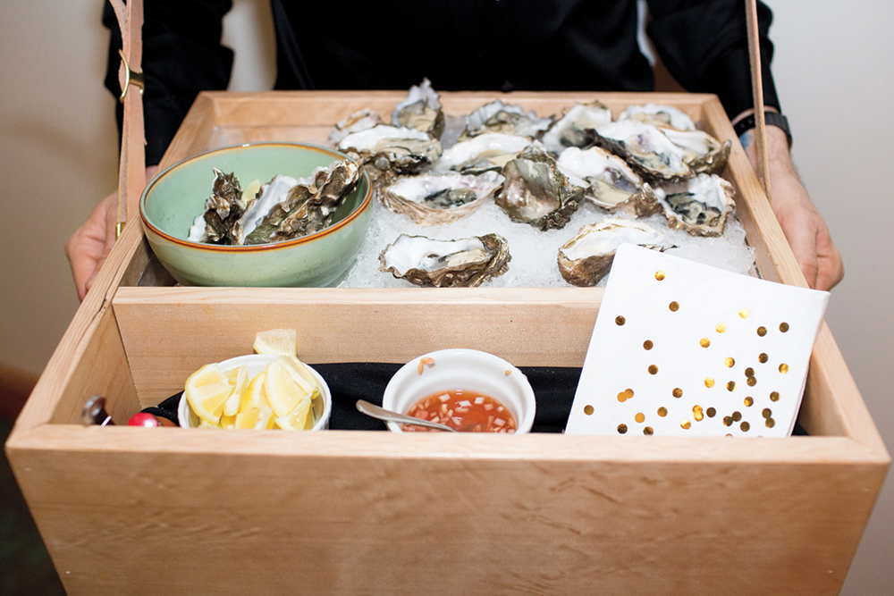 Wedding oyster bar