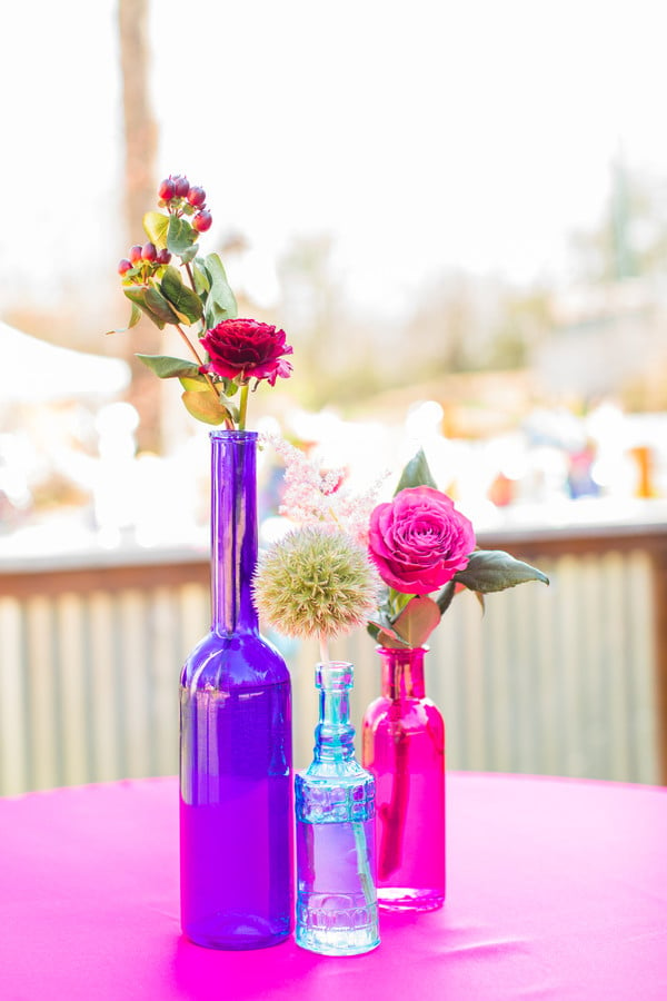 purple pink blue wedding color palette