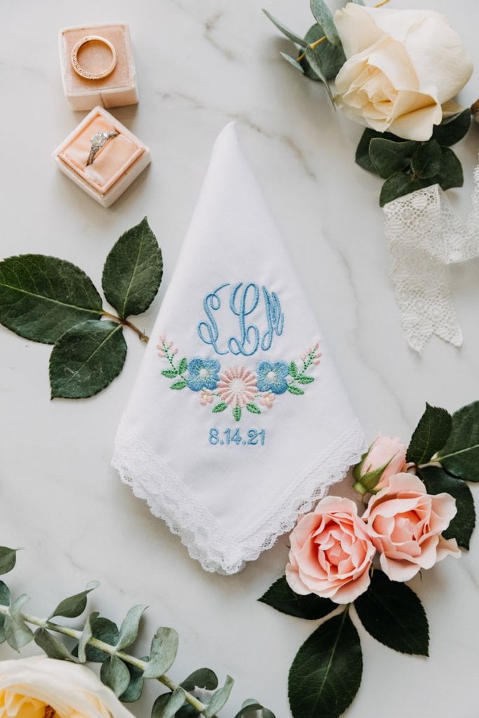 personalized handkerchief