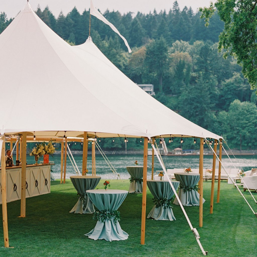 wedding reception tent