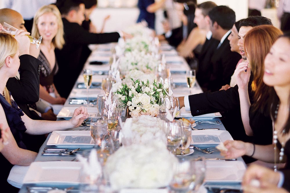 Wedding reception table