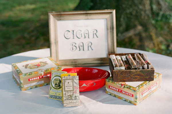 wedding cigar bar