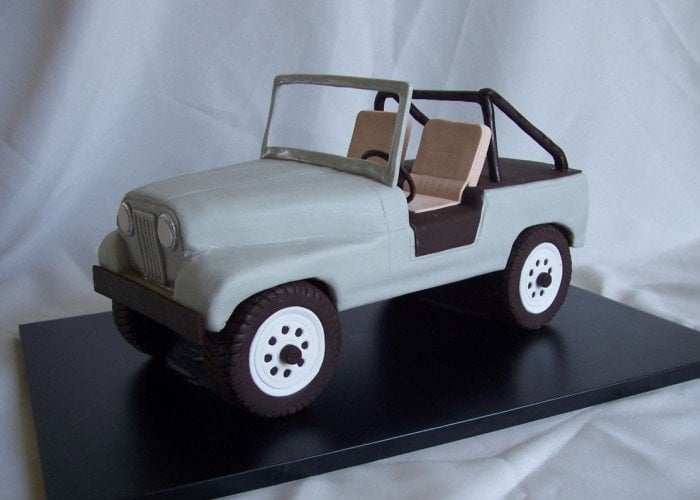 jeep grooms cake