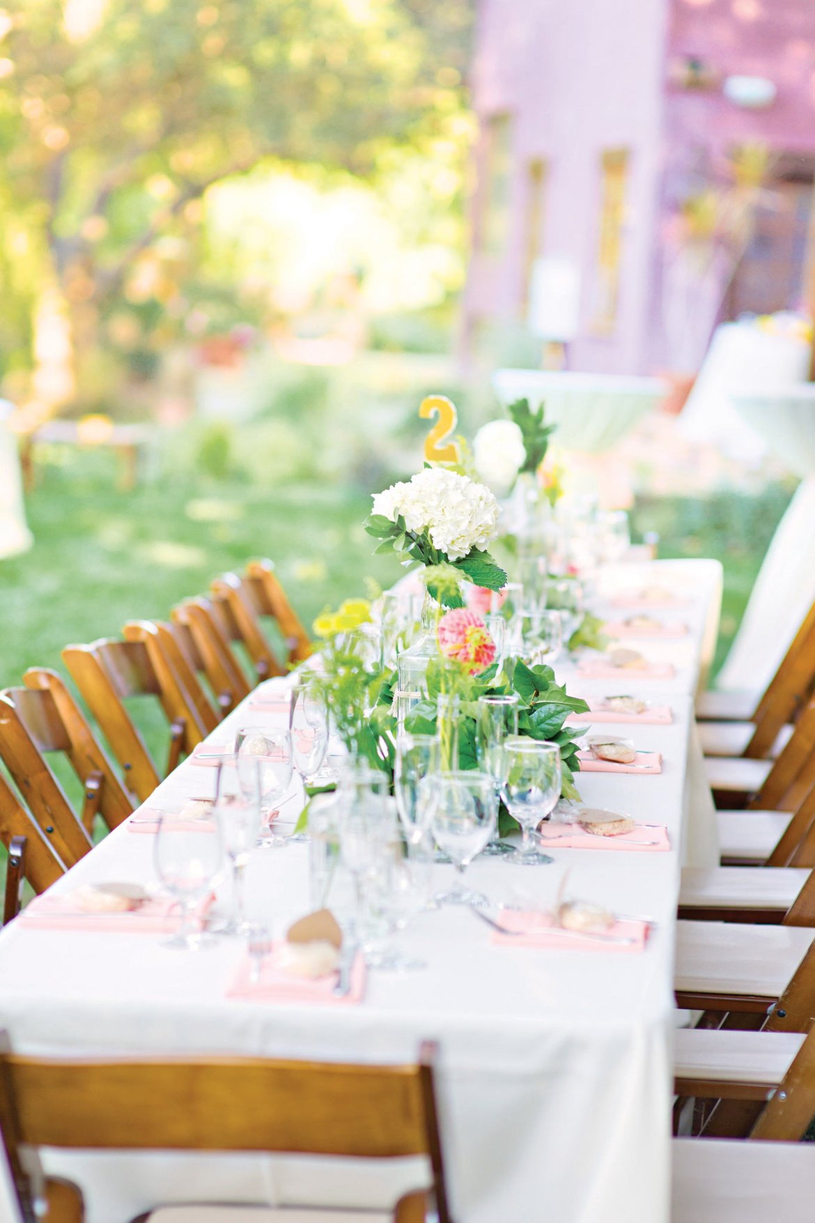 glittery table numbers